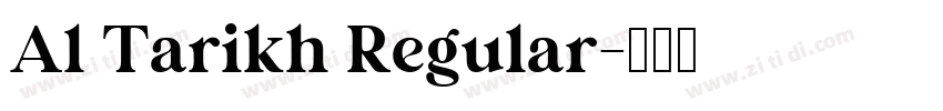 Al Tarikh Regular字体转换